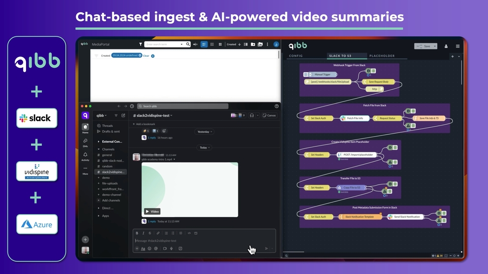 Chat-based ingest & AI-powered video summaries